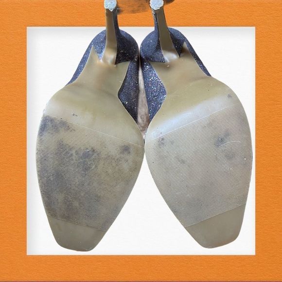 Steve Madden P Kelle Peep Toe Glitter Heels 8.5 - Picture 6 of 7